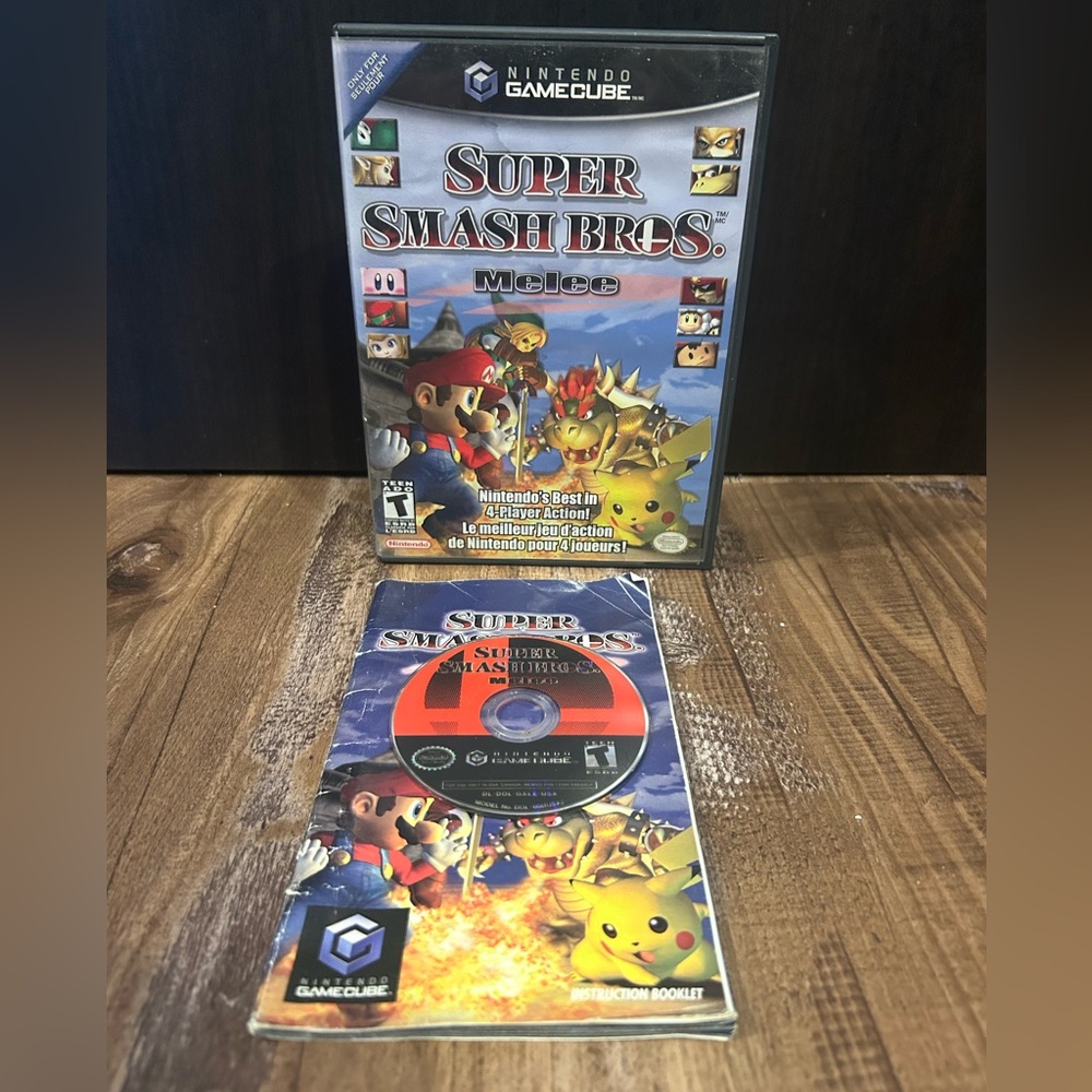 Super Smash Bros Melee Nintendo GameCube CIB Tested and Working